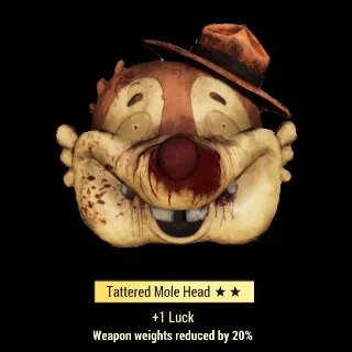 Tattered Mole Head (+2 Luck/WWR)