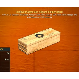 Enclave Plasma Gun Aligned Flamer Barrel Mod