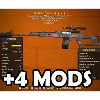 Shattered Grounds + 4 Legendary Mods of Ypur
