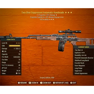 Two Shot Explosive Handmade TSE50dur