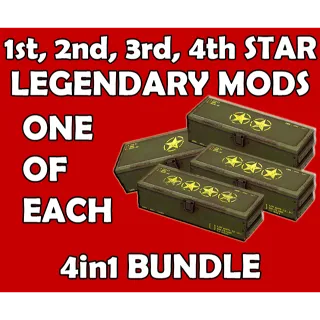 1, 2, 3, 4 Star Weapon Legendary Mods at Your Choice 4in1 Bundle