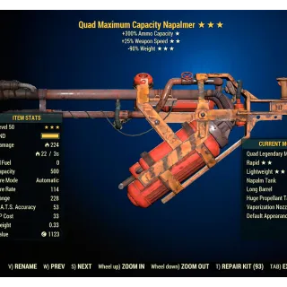 Quad Flamer /+25% Weapon Speed/90%rw
