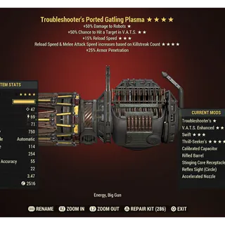 Thrill-seekers Gatling Plasma ★★★★