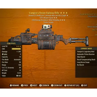 Vampire's Railway Rifle V25250dr