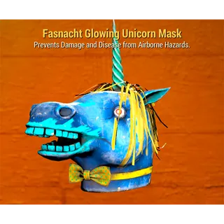 Fasnacht Glowing Unicorn Mask