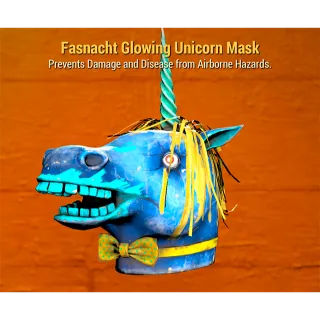 Fasnacht Glowing Unicorn Mask
