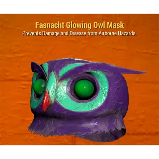 Fasnacht Glowing Owl Mask