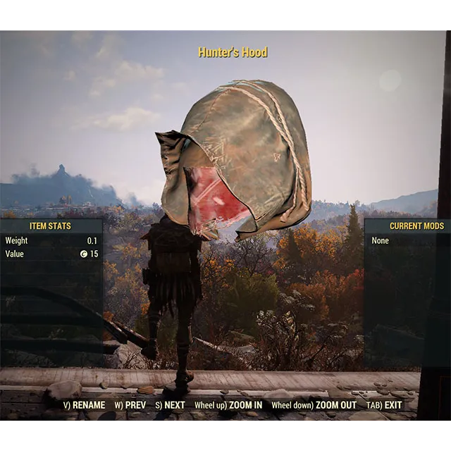 Hunter's Pelt Outfit & Hood Fallout 76 Game Items Gameflip