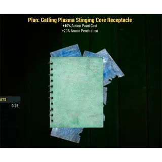 Gatling Plasma Stinging Core Receptacle Plan
