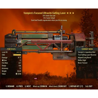 Vampire's Ultracite Gatling Laser V2515r