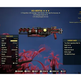 V63-BERTHA Two Shot Tesla Rifle