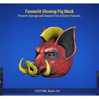 Fasnacht Glowing Pig Mask