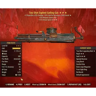 Two Shot Gatling Gun TS2515r