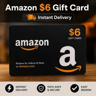 🇺🇸 Amazon $6 Gift Card USA – Instant Delivery