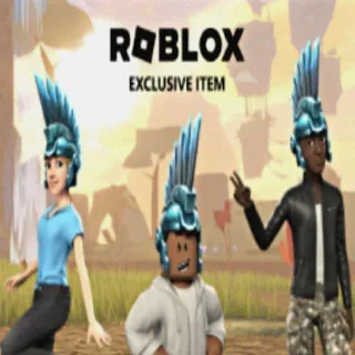 Roblox Exclusive Item – Blue Steel Mohawk Helmet | Rare Avatar Accessory | Instant Code Delivery