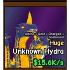 unknown hydra huge gold albino