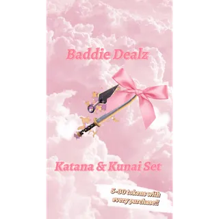Katana & Kunai Set
