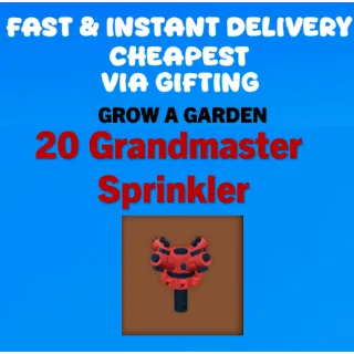 grandmaster sprinkler I Grow a Garden