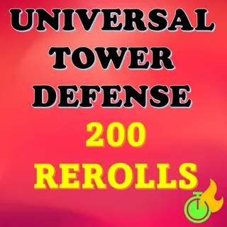 UNIVERSAL TOWER DEFENSE 200 Trait Rerolls