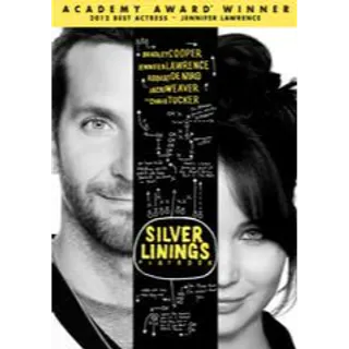 Silver Linings Playbook HD Movies Anywhere USA Digital Movie Code