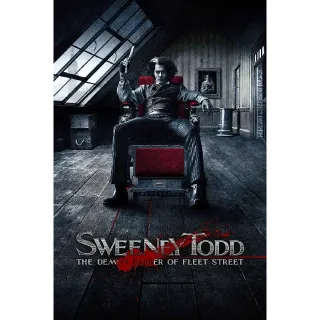 Sweeney Todd: The Demon Barber of Fleet Street Vudu 4k USA Digital Movie Code