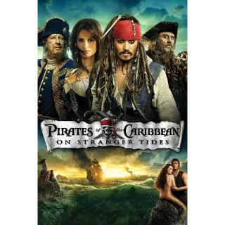 Pirates of the Caribbean: On Stranger Tides 4K Movies Anywhere USA Digital Movie Code 