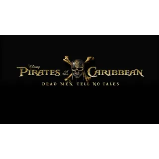 Pirates of the Caribbean Dead Men Tell No Tales Movies Anywhere HD USA Digital Movie Code