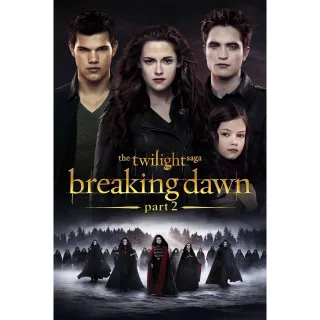 The Twilight Saga: Breaking Dawn - Part 2 iTunes Digital Movie Code USA (Does NOT Port to Movies Anywhere)
