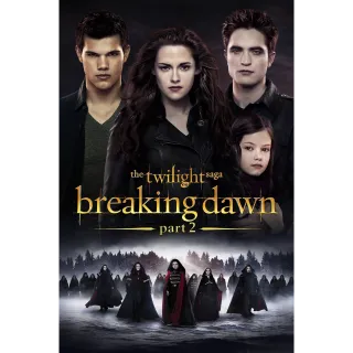 The Twilight Saga: Breaking Dawn - Part 2 Vudu Digital Movie Code USA (Does NOT Port to Movies Anywhere)