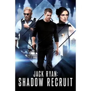 Jack Ryan: Shadow Recruit USA Vudu HD Digital Movie Code (Does NOT Port to Movies Anywhere)