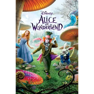 Alice in Wonderland HD Movies Anywhere USA Digital Movie Code 2010