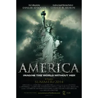 America Imagine the World Without Her Vudu SD Digital Movie Code USA (Does NOT Port to Movies Anywhere)