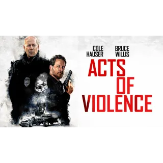 Acts of Violence Vudu/FAH HD USA Digital Movie Code (Does NOT Port to Movies Anywhere)