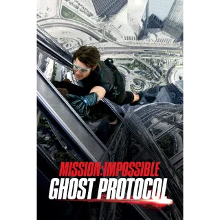 Mission: Impossible - Ghost Protocol iTunes 4K USA Digital Movie Code (Does NOT port to Movies Anywhere)