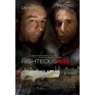 Righteous Kill Vudu/FAH USA Digital HD Movie Code (Does NOT Port to Movies Anywhere)