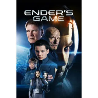 Ender's Game Vudu Digital Movie Code USA (Does NOT Port to Movies Anywhere)