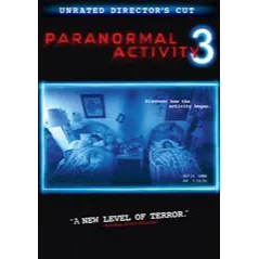 Paranormal Activity 3 Unrated Directors Cut Vudu/FAH HD USA Digital Movie Code (Does NOT Port to Movies Anywhere)