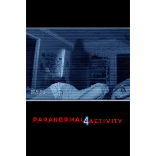 Paranormal Activity 4 iTunes HD USA Digital Movie Code (Does NOT Port to Movies Anywhere)