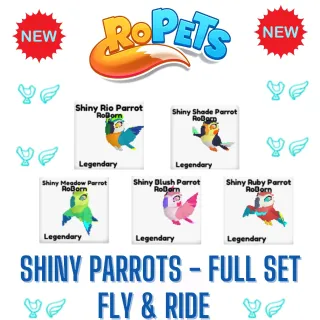 ROPETS Shiny Fly & Ride Parrots