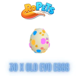 Ropets 30 x Old Evo Eggs