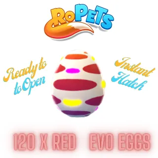 Ropets Red Evo Eggs x 120