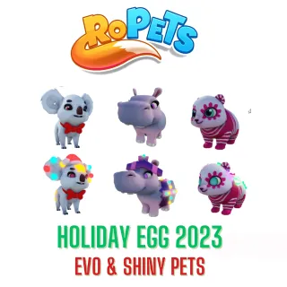 Ropets Holiday Egg 2023 Evo & Shiny Pets