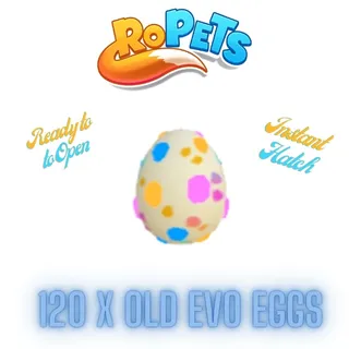 Ropets 120 x Old Evo Eggs