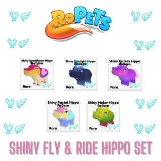 Ropets Shiny Hippo Fly & Ride