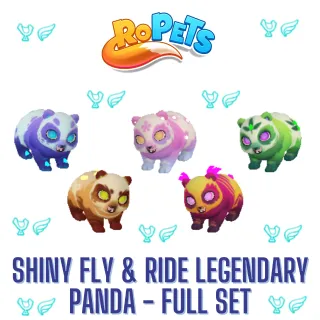 Ropets Shiny Panda Set - Fly & Ride