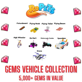 Ropets Gems Vehicles Collection