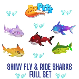 Ropets Shiny Sharks Fly & Ride