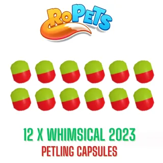 Ropets Whimsical Petmas 2023 Petling Capsules x 12