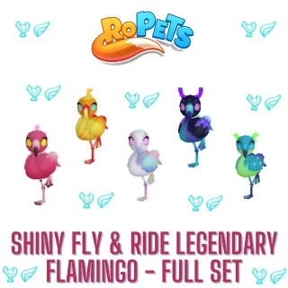 Ropets Shiny Flamingo Set - Fly & Ride