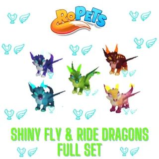 Ropets Shiny Dragons Fly & Ride Set